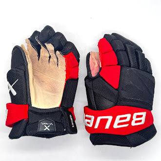 Bauer Vapor Hyperlite - Gant NHL Pro Stock d'occasion - Shayne Gostisbehere (noir/rouge)